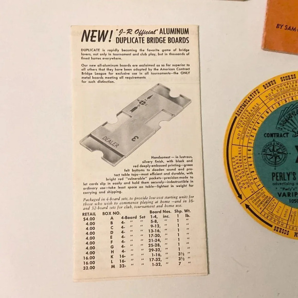 Vintage 1950 Autobridge Game Advanced Set  Charles H Goren - Picture 12 of 16